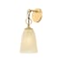 Mitzi Christine 15" Tall Wall Sconce with Champagne Etched Glass Shade Aged Brass