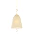 Mitzi Christine 14" Wide Pendant with Champagne Etched Glass Shade Aged Brass