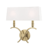 Mitzi Gwen 2 Light 14-3/4" Tall Wall Sconce - ADA Compliant Aged Brass