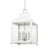 Mitzi Leigh 4 Light 11-1/2" Wide Pendant Polished Nickel / White