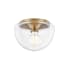 Mitzi Grace Single Light 10" Wide Flush Mount Bowl Ceiling Fixture Aged Brass