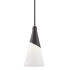 Mitzi Parker Single Light 5" Wide Mini Pendant Glossy Black