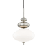 Mitzi Elsie 13" Wide Single Pendant with Frosted Glass Shade Polished Nickel