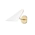 Mitzi Talia Single Light 8" Tall Wall Sconce Aged Brass / Dove Gray