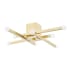 Mitzi Dona 8 Light 32" Wide Semi-Flush Ceiling Fixture Aged Brass