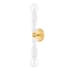 Mitzi Flora 2 Light 21" Tall Wall Sconce Aged Brass