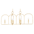 Mitzi Mallory 6 Light 45" Wide Linear Chandelier Gold Leaf