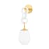 Mitzi Marina 21" Tall Wall Sconce Aged Brass / Textured White
