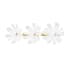 Mitzi Twiggy 3 Light 34" Tall Bathroom Sconce Aged Brass / Textured White