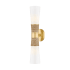 Mitzi Mica 2 Light 21" Tall Wall Sconce Aged Brass