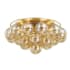 Mitzi Mimi 6 Light 23" Wide Flush Mount Ceiling Fixture Aged Brass