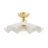Mitzi Maisie 16" Wide Semi-Flush Ceiling Fixture Aged Brass