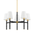 Mitzi Banyan 5 Light 28" Wide Chandelier Aged Brass / Soft Black