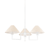 Mitzi Gladwyne 3 Light 30" Wide Chandelier Textured White