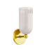 Mitzi Liba 10" Tall Wall Sconce Aged Brass / Soft Peignoir