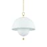 Mitzi Jojo 2 Light 15" Wide Pendant Aged Brass / Soft White