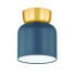 Mitzi Batya 6" Wide Flush Mount Ceiling Fixture Aged Brass / Slate Blue