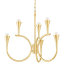 Mitzi Aviana 6 Light 27" Wide Abstract Chandelier Aged Brass