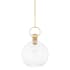 Mitzi Catrine 16" Wide Pendant Aged Brass