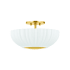 Mitzi Anne 2 Light 15" Wide Semi-Flush Bowl Ceiling Fixture Aged Brass
