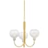 Mitzi Estelle 3 Light 24" Wide Candle Style Chandelier Aged Brass