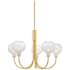Mitzi Estelle 5 Light 32" Wide Candle Style Chandelier Aged Brass