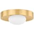 Mitzi Pepa 11" Wide LED Flush Mount Ceiling Fixture Aged Brass