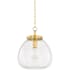 Mitzi Della 16" Wide Pendant Aged Brass