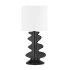 Mitzi Liwa 22" Tall Buffet Table Lamp Aged Brass / Gloss Black