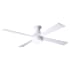Modern Fan Co. Ball 42" 4 Blade Outdoor Ceiling Fan with Custom Blade, Light Kit, and Control Options Gloss White