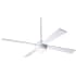 Modern Fan Co. Ball 42" 4 Blade Outdoor Ceiling Fan with Custom Blade, Light Kit, and Control Options Gloss White
