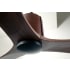 Dark Bronze and Chocolate Leather sleeve and Mahogany blades closeup 3
