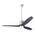 Modern Fan Co. LeatherLuxe 54" 3 Blade Indoor Ceiling Fan with Leather Sleeve, DC Motor, Light Kit, and Control Options Gloss White / Ivory