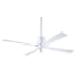 Modern Fan Co. Pensi 52" 4 Blade Outdoor Ceiling Fan with Custom Blade, Light Kit, and Control Options Gloss White