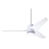 Modern Fan Co. Velo 48" 3 Blade Outdoor Ceiling Fan with Custom Blade, Light Kit, and Control Options Gloss White