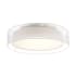 Modern Forms Metropolis Single Light 24" Wide Integrated LED Flush Mount Drum Ceiling Fixture Brushed Nickel