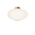 Modern Forms Illusion 22" Wide 3000K LED Semi-Flush Ceiling Fixture with Etched Opal Glass Shade Aged Brass