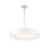 Modern Forms Metropolis Single Light 24" Wide Integrated LED Pendant Brushed Nickel
