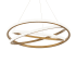 Modern Forms Veloce 3 Light 38" Wide LED Abstract Ring Chandelier Aged Brass