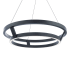 Modern Forms Imperial 42" Wide LED Ring Chandelier Black