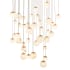 Modern Forms Pisces 41 Light 36" Wide LED Multi Light Pendant Aged Brass