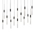 Modern Forms Magic 14 Light 10" Wide LED Abstract Multi Light Pendant Black