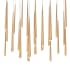 Modern Forms Cascade 23 Light 54" Wide LED Crystal Linear Multi Light Pendant with Frosted Glass Endcap Shades Aged Brass
