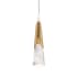 Modern Forms Kilt 4" Wide LED Suspension Mini Pendant Aged Brass