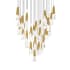 Modern Forms Kilt 41 Light 36" Wide LED Suspension Multi Light Pendant Aged Brass