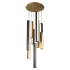 Modern Forms Chaos 9 Light 17" Wide LED Multi Light Pendant Aged Brass / Black