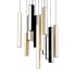 Modern Forms Chaos 13 Light 20" Wide LED Suspension Multi Light Pendant Black / Aged Brass