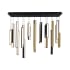 Modern Forms Chaos 23 Light 12" Wide LED Suspension Linear Pendant Black / Aged Brass