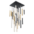 Modern Forms Chaos 41 Light 36" Wide LED Suspension Multi Light Pendant Black / Aged Brass