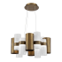 Modern Forms Harmony 35" Wide LED Suspended Chandelier with Beaded Glass and Metal Shade Aged Brass
